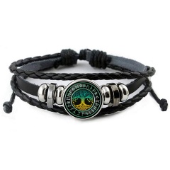 Изображение товара Кожаный браслет АМУЛЕТИКА BSK-A007 с деревом жизни 20 мм