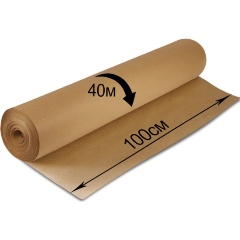 Изображение товара Крафт-бумага BRAUBERG в рулоне (1000 мм х 40 м, плотность 78 г/м2)
