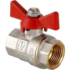 Изображение товара Кран шаровой VALTEC BASE (VT.217.N.06) ВВ 1" рукоятка бабочка