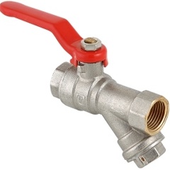 Изображение товара Кран шаровой VALTEC (VT.292.N.04) ВВ 1/2" со встроенным фильтром
