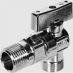 Изображение товара Кран шаровой BUGATTI Miami 1/2"x3/4", угловой (08840025)