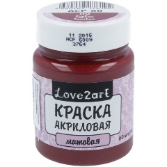 Изображение товара Краска акриловая LOVE2ART ACP-60 для декора матовая, 60 мл, 09 бурбон