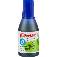 Изображение товара Краска штемпельная Комус синяя 27 мл