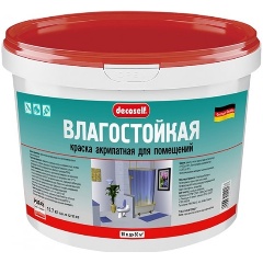 Изображение товара Краска влагостойкая ПУФАС белая Decoself мороз. (10л=15,7кг) КВ