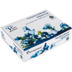 Изображение товара Краски акриловые АРТформат 22 мл 12 цветов для творчества