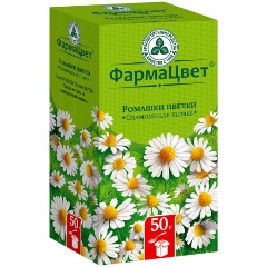 Изображение товара Фитосбор Ромашка цветки пачка 50г (КРАСНОГОРСКЛЕКСРЕДСТВА)