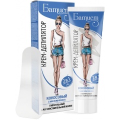 Изображение товара Крем-депилятор БАТИСТ Кокосовый для чувствительной кожи 100 мл