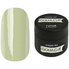Изображение товара Крем-лак RuNail Gouache No6860, светло-зеленый, 5 г - профессиональное покрытие для долговечного и к