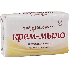 Изображение товара Крем-мыло Невская Косметика Натуральное с протеинами шелка, 90 г