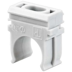 Изображение товара Крепеж-клипса для труб REXANT, 16 мм, серый, 100 шт./уп.