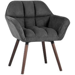 Изображение товара Кресло STOOL GROUP Брайан, замша, темно-серый