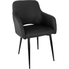 Изображение товара Кресло Бюрократ CH-380F черный эко.кожа на ножках металл