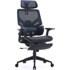 Изображение товара Кресло руководителя Cactus CS-CHR-MC01-BLBK синий сиденье черный