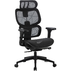 Изображение товара Кресло офисное Cactus CS-MC555-BK черный сетка с подголов. крестов. пластик