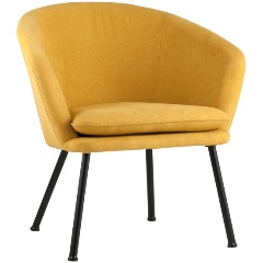 Изображение товара Кресло STOOL GROUP Декстер охра — стильное комфортное офисное и домашнее кресло