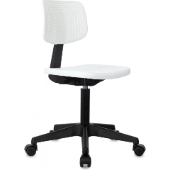 Изображение товара Кресло детское Бюрократ CH 200 белый пластик крестов. пластик