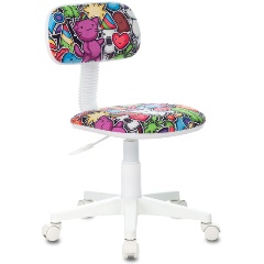 Изображение товара Кресло детское Бюрократ CH-W201NX мультиколор маскарад крестовина пластик пластик белый