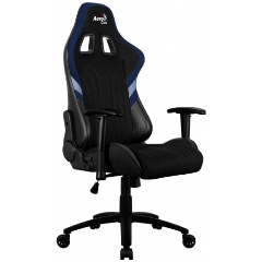 Кресло геймерское Aerocool AERO 1 Alpha Black Blue, цвет черно-синий Изображение 1 - купить в интернет магазине с доставкой, цены, описание, характеристики, отзывы