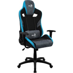Кресло геймерское Aerocool COUNT Steel Blue [4710562751260] Изображение 1 - купить в интернет магазине с доставкой, цены, описание, характеристики, отзывы