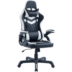 Изображение товара Геймерское кресло Helmi HL-S11 Chess из экокожи черный и белый