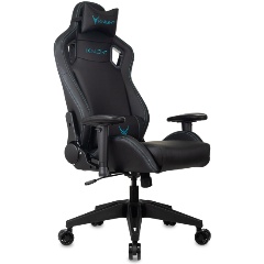 Изображение товара Кресло геймерское Knight Outrid Smile черный эко.кожа крестов. пластик