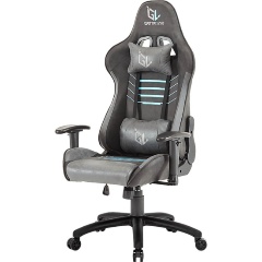 Изображение товара Геймерское кресло GAMELAB WARLOCK Blue с эргономичными подушками и регулируемыми подлокотниками