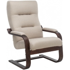 Изображение товара Кресло Leset Оскар, Орех текстура, ткань Малмо 05