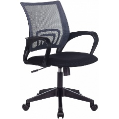 Изображение товара Кресло офисное Бюрократ CH-695N/DG/TW-11 спинка сетка серый TW-04 сиденье черный TW-11