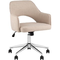 Изображение товара Кресло офисное STOOL GROUP Кларк, рогожка, бежевый