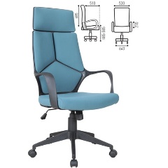 Изображение товара Кресло руководителя Brabix Prime EX-515 голубое эргономичное с регулировкой