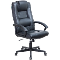Кресло руководителя Бюрократ T-9906N/BLACK черный кожа Изображение 1 - купить в интернет магазине с доставкой, цены, описание, характеристики, отзывы