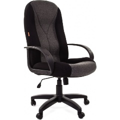 Кресло руководителя Chairman 785 TW-11 черный + 20-23 серая Изображение 1 - купить в интернет магазине с доставкой, цены, описание, характеристики, отзывы