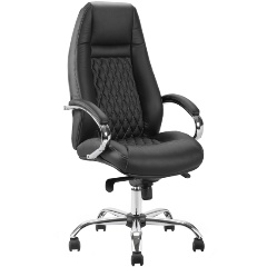 Изображение товара Кресло руководителя Helmi HL-ES11 "Сonvince", повышенной прочности, экокожа черная, мультиблок, до 250кг
