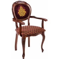 Изображение товара Элегантное кресло WOODVILLE Adriano 2 вишня патина для классического интерьера