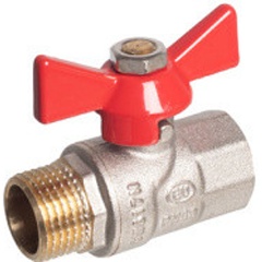 Изображение товара Кран шаровой Kromwell 1/2" ВР-НР (ручка-бабочка) KW.183.04