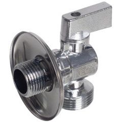 Изображение товара Кран шаровой Kromwell 1/2" x 3/4" НР-НР, для подключения сантехнических приборов KW.191.0405