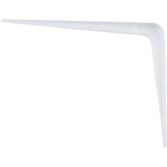 Изображение товара Кронштейн угловой с ребром, 75 х 100 мм, белый, СИБРТЕХ, 94014