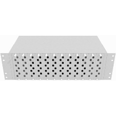 Изображение товара Кросс оптический TopLAN, стоечный 19", 96 FC/ST адаптеров, 3U, серый (КРС-Top-3U-96FC/ST-GY)
