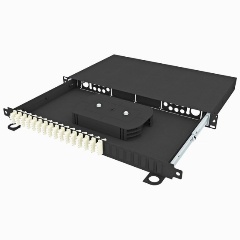 Изображение товара Оптический кросс TopLAN 19 64 LC/UPC адаптеров выдвижной черный