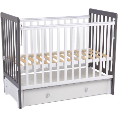 Изображение товара Кроватка Фея 328-01 белый-графит