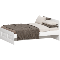 Изображение товара Кровать ГУД ЛАКК 2.02.04.190.1 СИРИУС двойная 140х200 белая RU