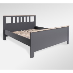 Изображение товара Кровать ГУД ЛАКК САГА 160х200 серая/ясень