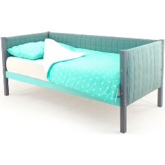 Изображение товара Кровать-тахта Бельмарко Svogen мягкая графит-мятный