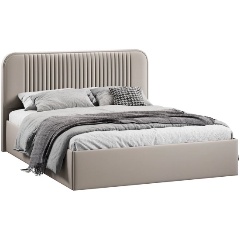 Изображение товара Кровать ТРИЯ Тиффани c подъемным механизмом (1600) Тип 1 Велюр Confetti Smoke