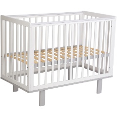 Изображение товара Кроватка Polini kids Simple 340, белый-серый