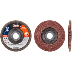 Изображение товара Круг лепестковый 125х22мм P80 конич. GEPARD (GP5015-80) (конический КЛТ-2)