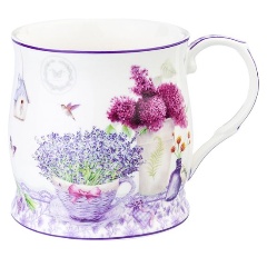 Изображение товара Кружка Еlan Gallery NEW BONE CHINA "Лаванда" 420241, 350 мл.