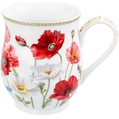 Изображение товара Кружка бочонок Еlan Gallery "Маки" 350 мл.