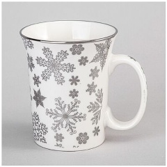 Изображение товара Кружка LEFARD 310 мл. стильная фарфоровая посуда серого цвета