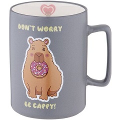 Изображение товара Кружка LEFARD dont worry be cappy 400 мл - фарфор, разноцветная